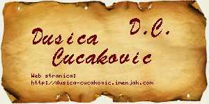 Dušica Čučaković vizit kartica